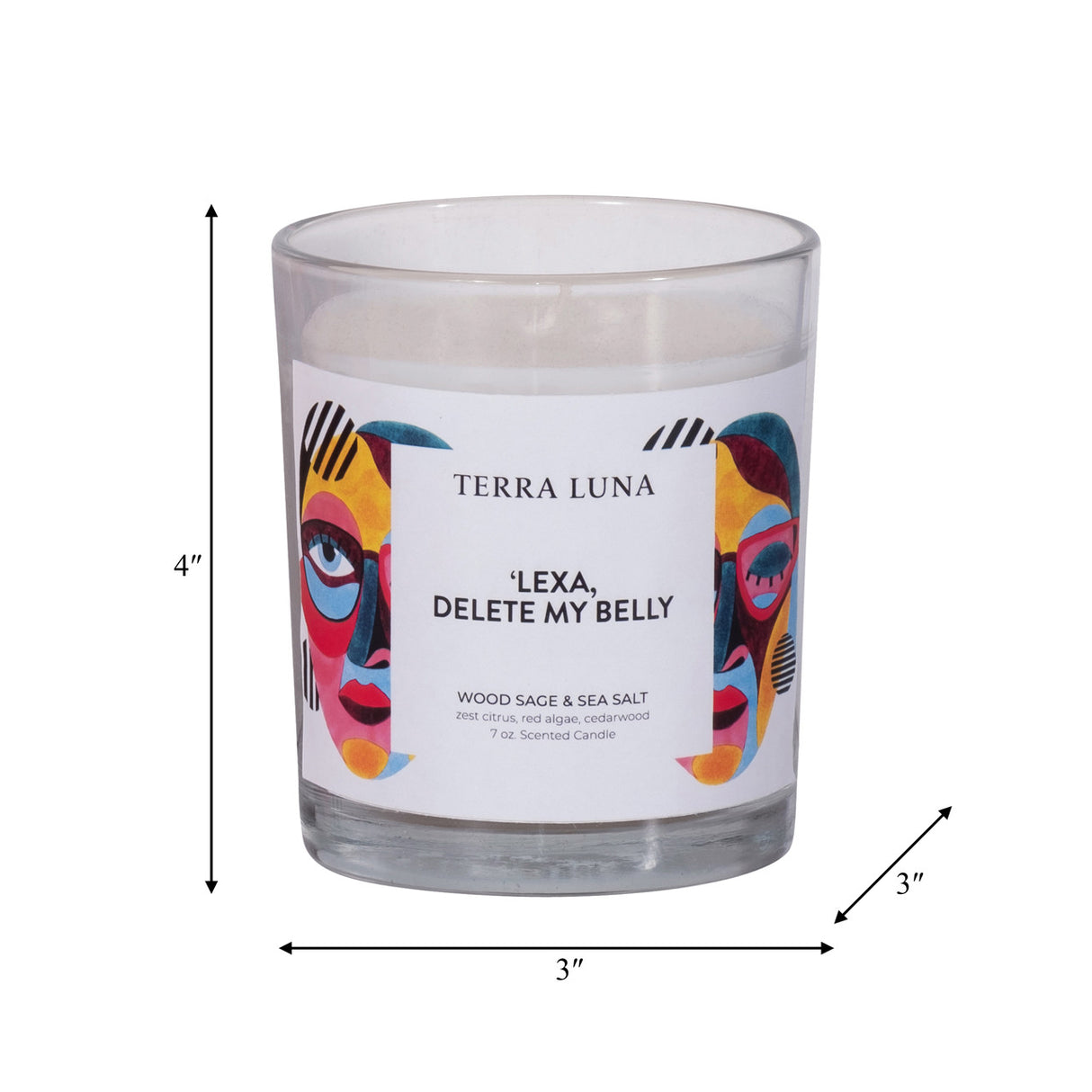 4" 7 Oz Delete My Belly Boxed Candle from Sagebrook Home - Luna Furniture