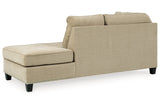 Dovemont Putty 2-Piece Sectional with Chair and Ottoman -  Ashley - Luna Furniture