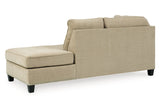Dovemont Putty 2-Piece Sectional with Ottoman -  Ashley - Luna Furniture