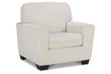 Cashton Snow Chair and Ottoman -  Ashley - Luna Furniture