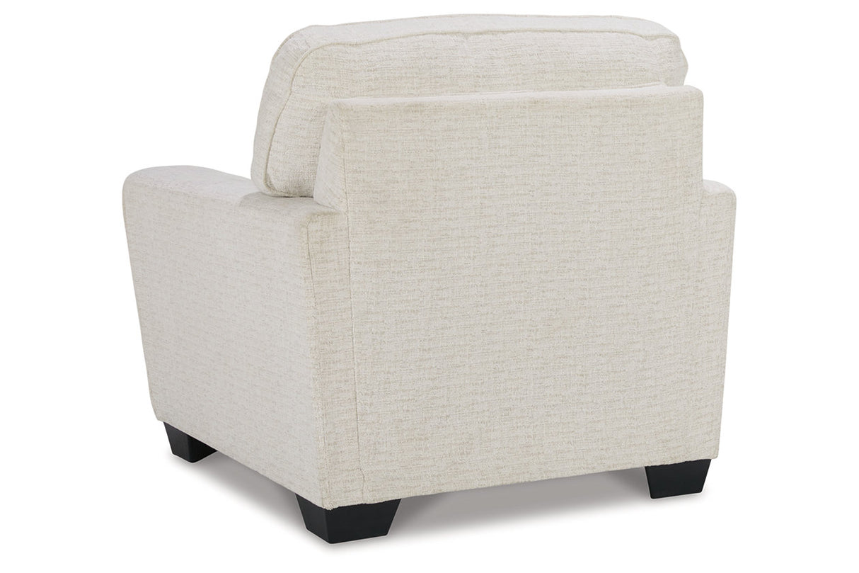 Cashton Snow Chair and Ottoman -  Ashley - Luna Furniture