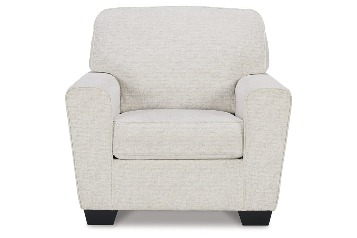 Cashton Snow Chair and Ottoman -  Ashley - Luna Furniture