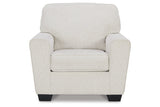 Cashton Snow Chair and Ottoman -  Ashley - Luna Furniture