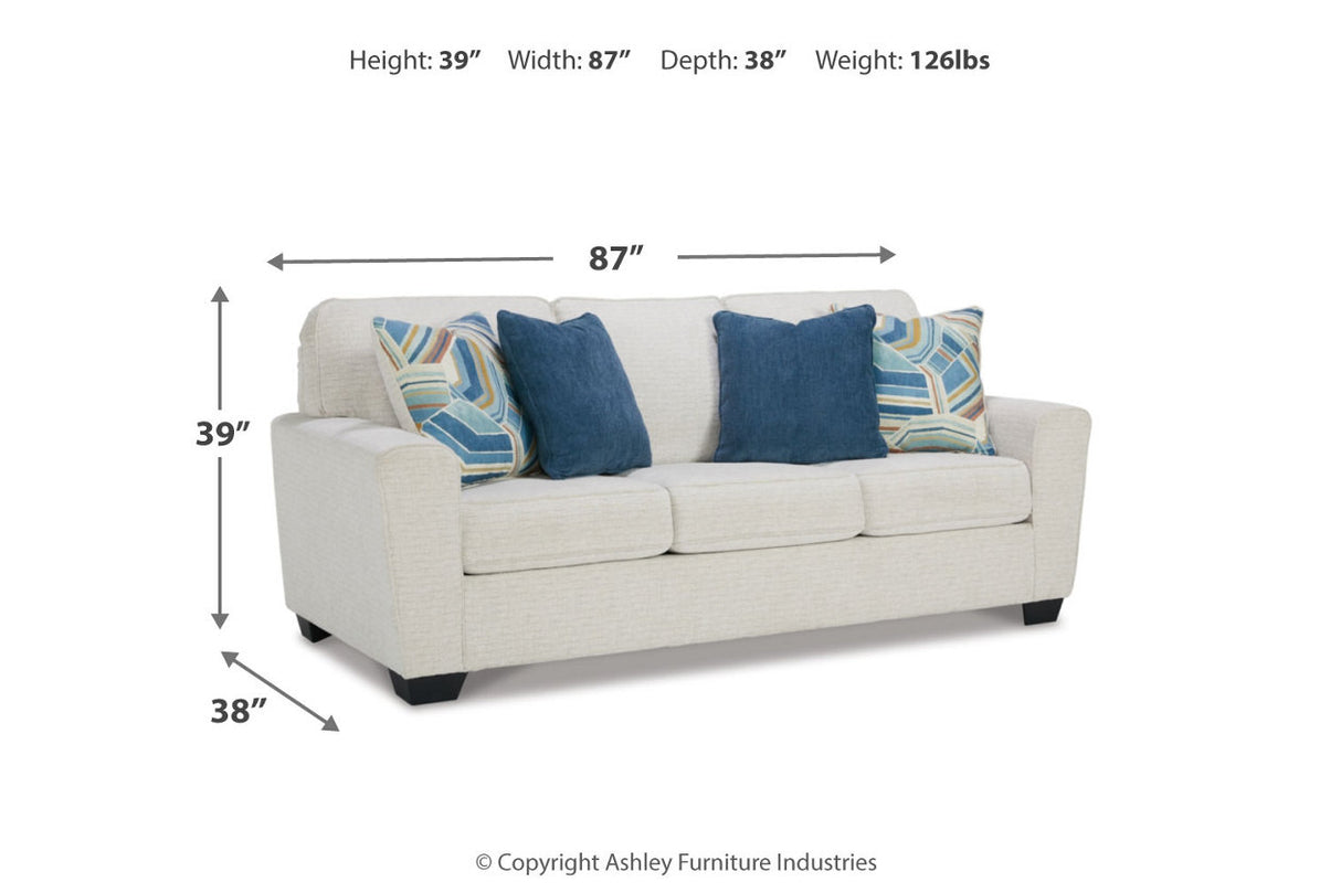 Cashton Snow Sofa and Loveseat -  Ashley - Luna Furniture