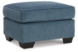 Cashton Blue Chair and Ottoman -  Ashley - Luna Furniture