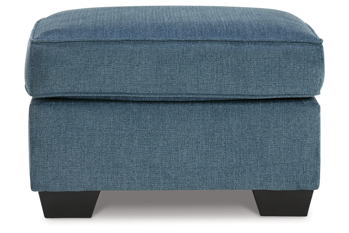 Cashton Blue Sofa, Loveseat, Chair and Ottoman -  Ashley - Luna Furniture