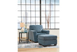 Cashton Blue Sofa, Loveseat, Chair and Ottoman -  Ashley - Luna Furniture