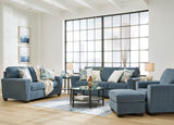 Cashton Blue Living Room Set -  Ashley - Luna Furniture