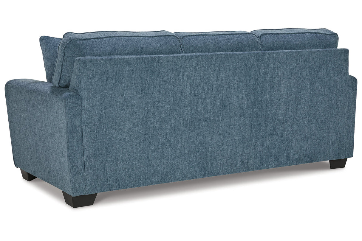 Cashton Blue Sofa, Loveseat, Chair and Ottoman -  Ashley - Luna Furniture