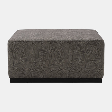 40x18 Upholstered Square Ottoman, Gray - 17090-01