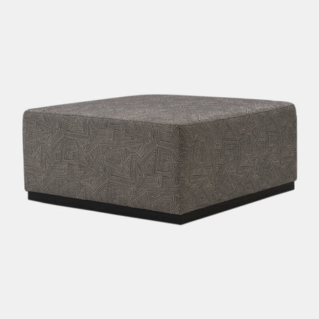 40x18 Upholstered Square Ottoman, Gray - 17090-01