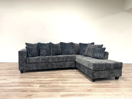 Bozo Charcoal Sectional from Happy Homes - Luna Furniture