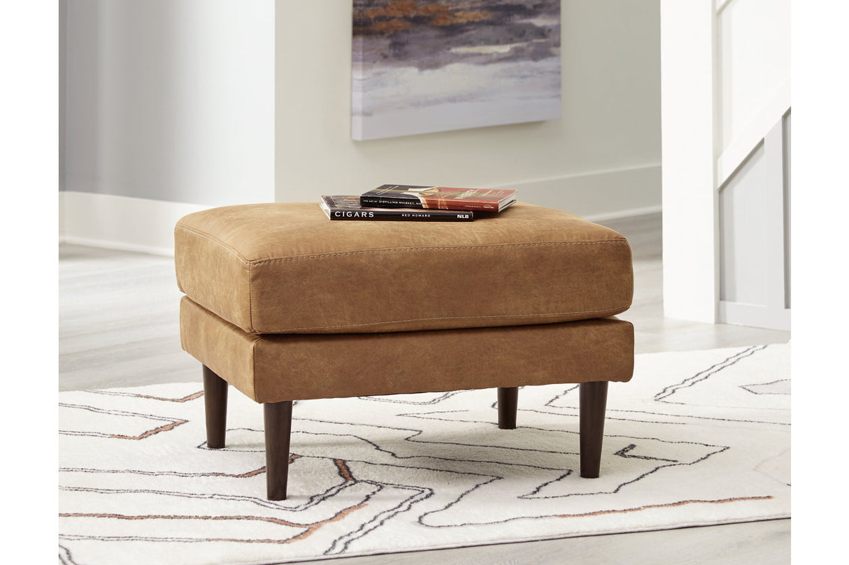 Telora Caramel Sofa, Loveseat, Chair and Ottoman -  Ashley - Luna Furniture