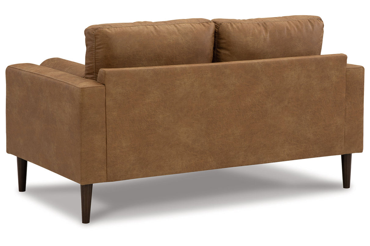 Telora Caramel Sofa, Loveseat, Chair and Ottoman -  Ashley - Luna Furniture