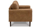 Telora Caramel Sofa, Loveseat, Chair and Ottoman -  Ashley - Luna Furniture