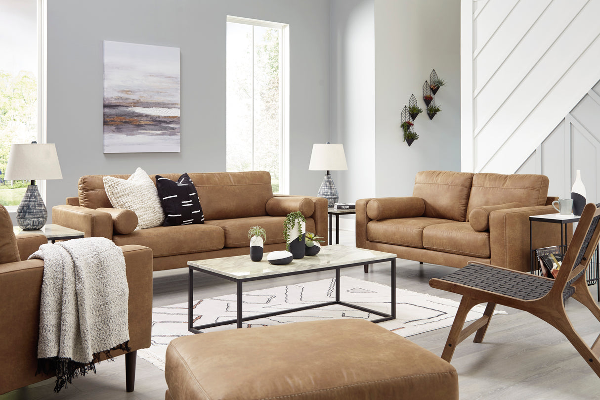 Telora Caramel Living Room Set -  Ashley - Luna Furniture