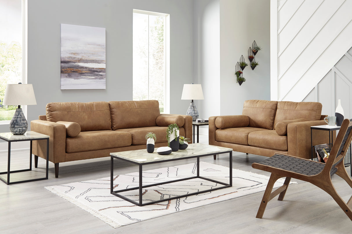 Telora Caramel Living Room Set -  Ashley - Luna Furniture