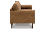 Telora Caramel Sofa, Loveseat, Chair and Ottoman -  Ashley - Luna Furniture