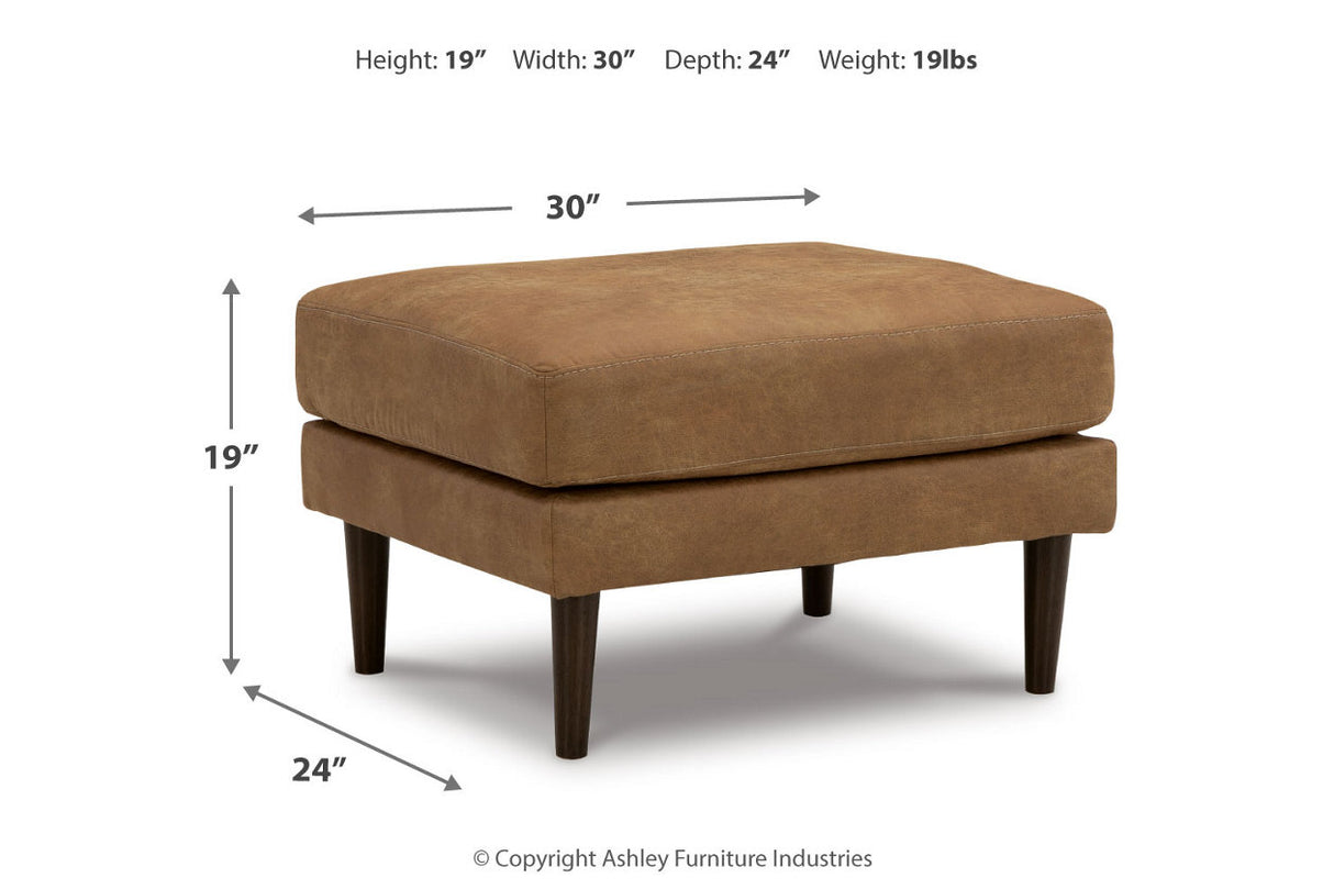 Telora Caramel Sofa, Loveseat, Chair and Ottoman -  Ashley - Luna Furniture