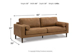 Telora Caramel Sofa, Loveseat, Chair and Ottoman -  Ashley - Luna Furniture