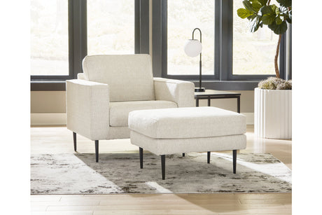 Hazela Sandstone Chair and Ottoman -  Ashley - Luna Furniture
