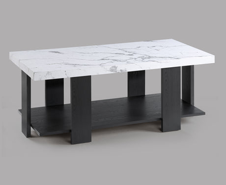 Boris Faux Marble 3-Piece Coffee Table Set from Crown Mark - Luna Furniture