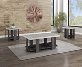 Boris Light Gray 3-Piece Coffee Table Set from Crown Mark - Luna Furniture