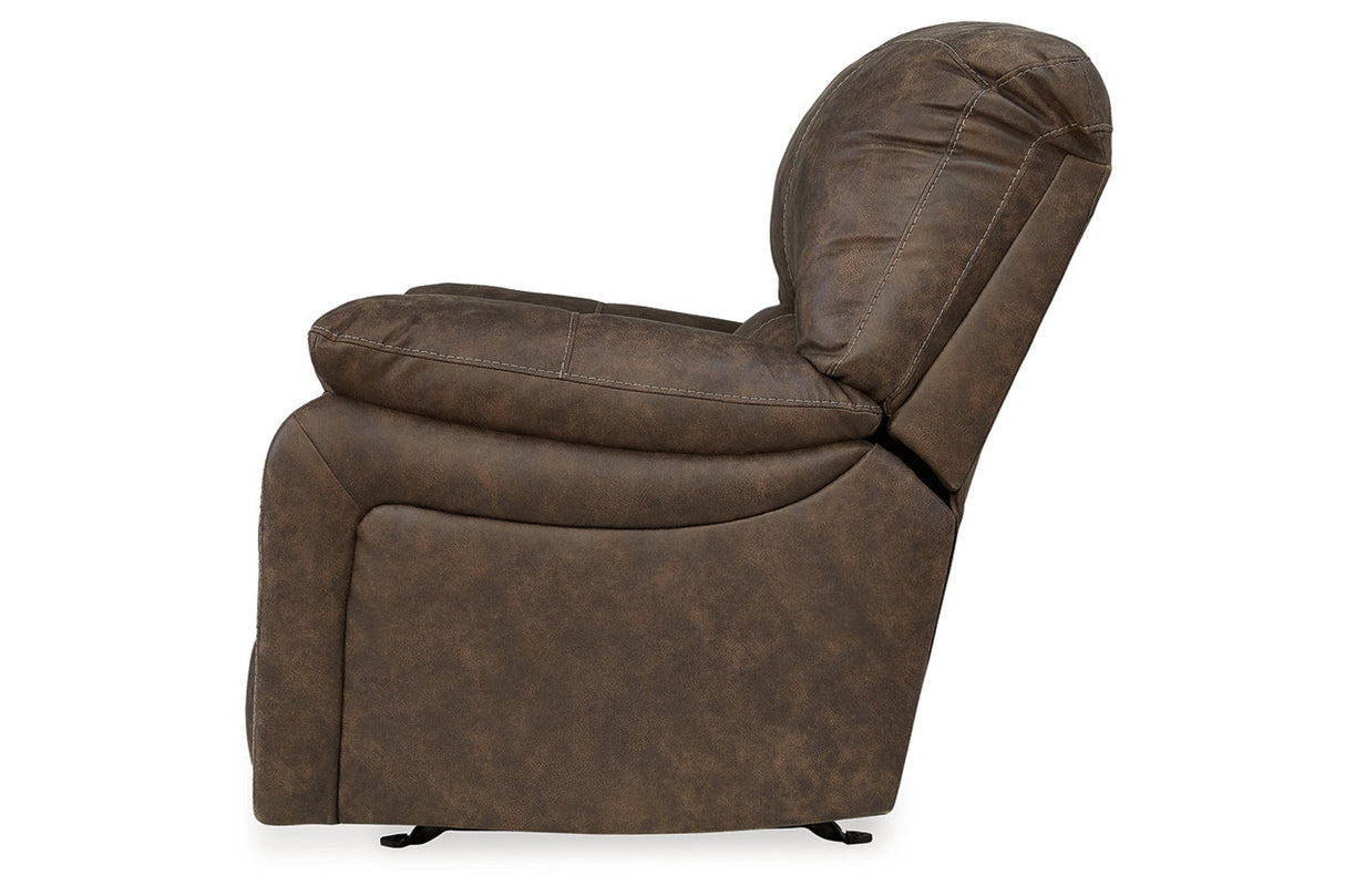 Kilmartin Chocolate Reclining Sofa, Loveseat and Recliner -  Ashley - Luna Furniture