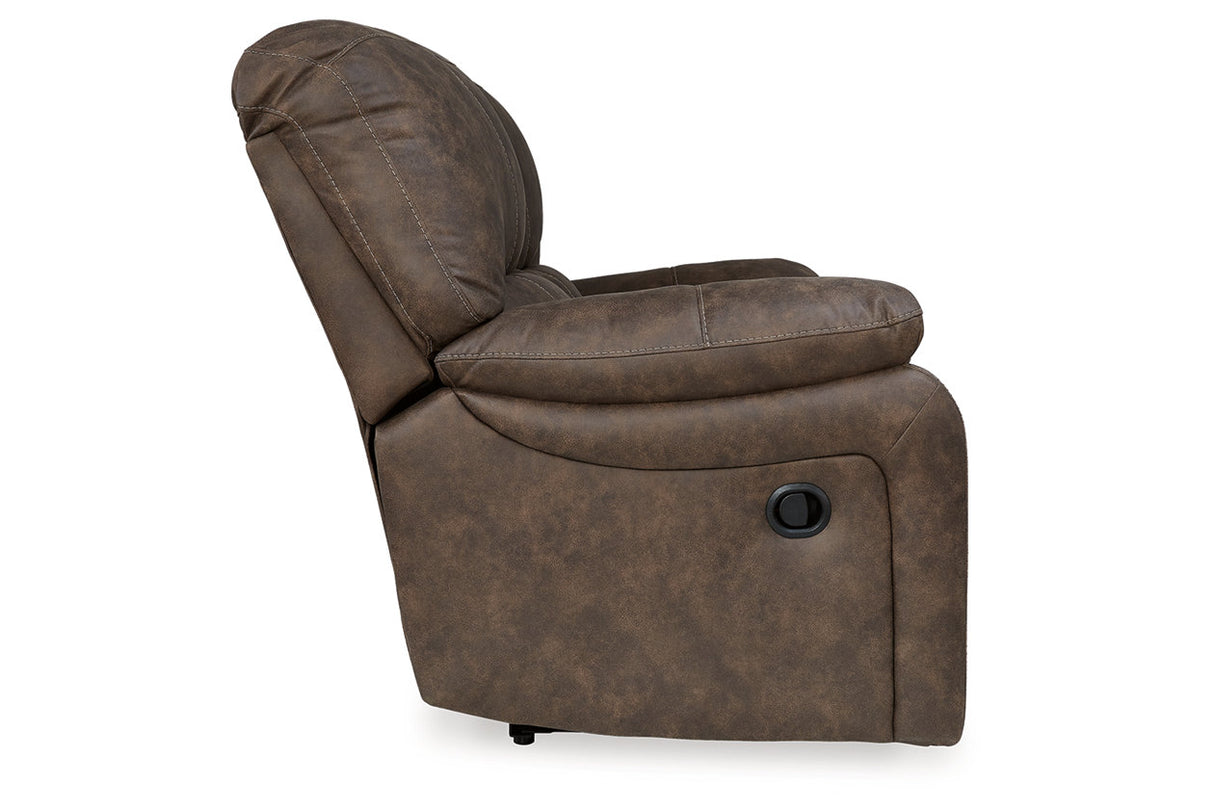 Kilmartin Chocolate Reclining Sofa, Loveseat and Recliner -  Ashley - Luna Furniture