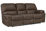 Kilmartin Chocolate Reclining Sofa, Loveseat and Recliner -  Ashley - Luna Furniture