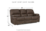 Kilmartin Chocolate Reclining Sofa, Loveseat and Recliner -  Ashley - Luna Furniture