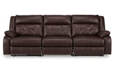 Punch Up Walnut 3-Piece Power Reclining Sectional Sofa from Ashley - Luna Furniture