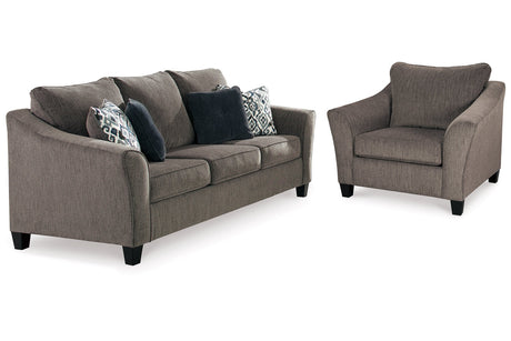 Nemoli Slate Sofa and Chair -  Ashley - Luna Furniture
