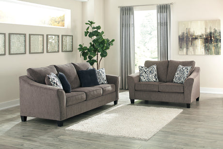 Nemoli Slate Sofa and Loveseat -  Ashley - Luna Furniture