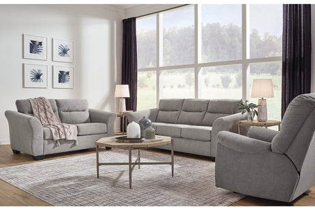 Miravel Slate Sofa, Loveseat and Recliner -  Ashley - Luna Furniture