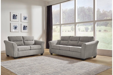 Miravel Slate Sofa and Loveseat -  Ashley - Luna Furniture