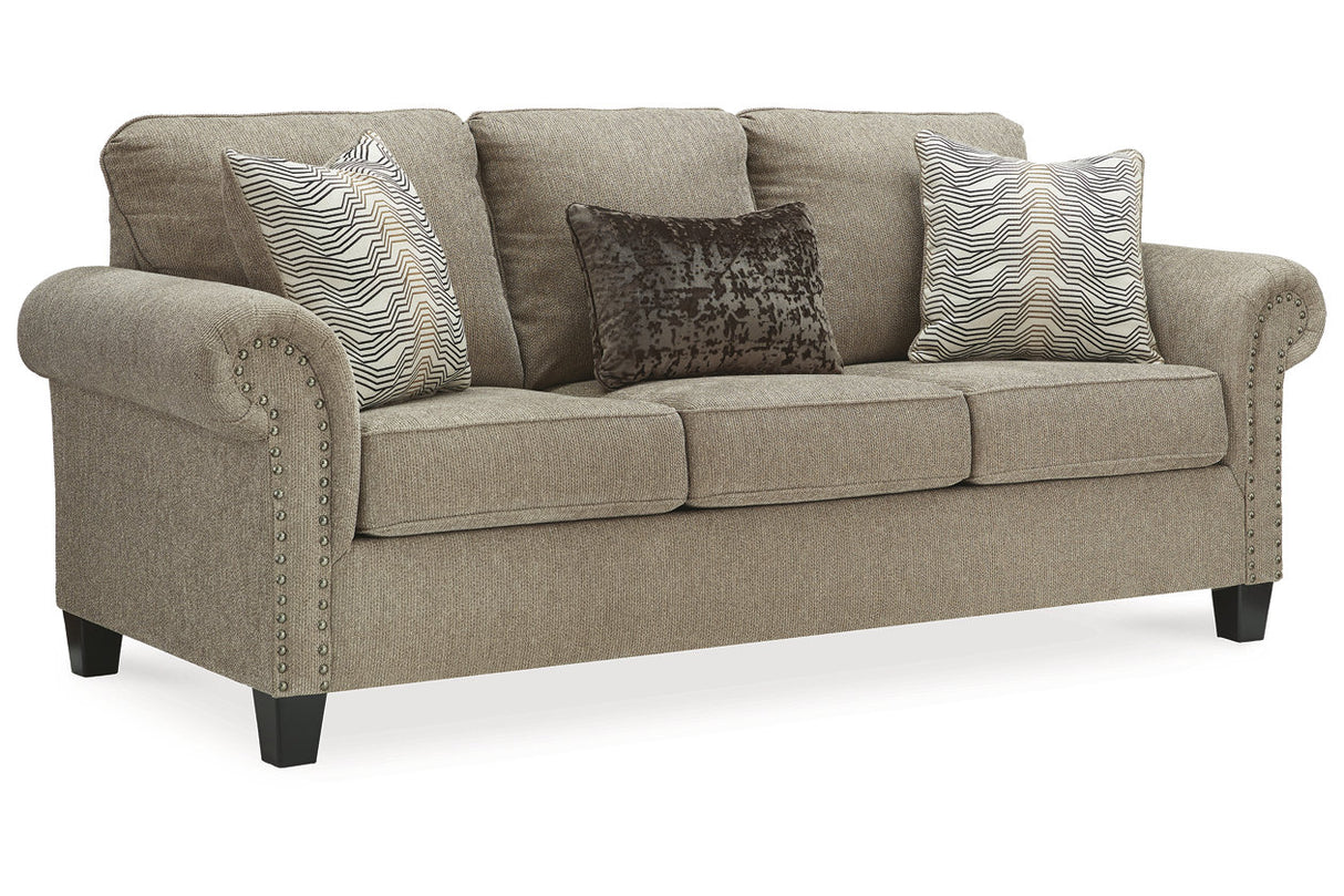 Shewsbury Pewter Sofa and Loveseat -  Ashley - Luna Furniture