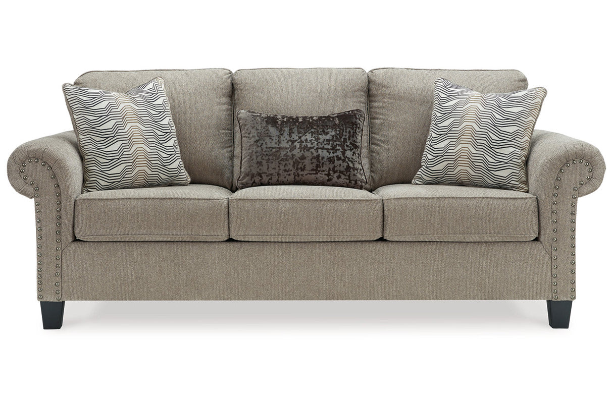 Shewsbury Pewter Sofa, Loveseat and Chair -  Ashley - Luna Furniture