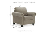 Shewsbury Pewter Sofa, Loveseat and Chair -  Ashley - Luna Furniture