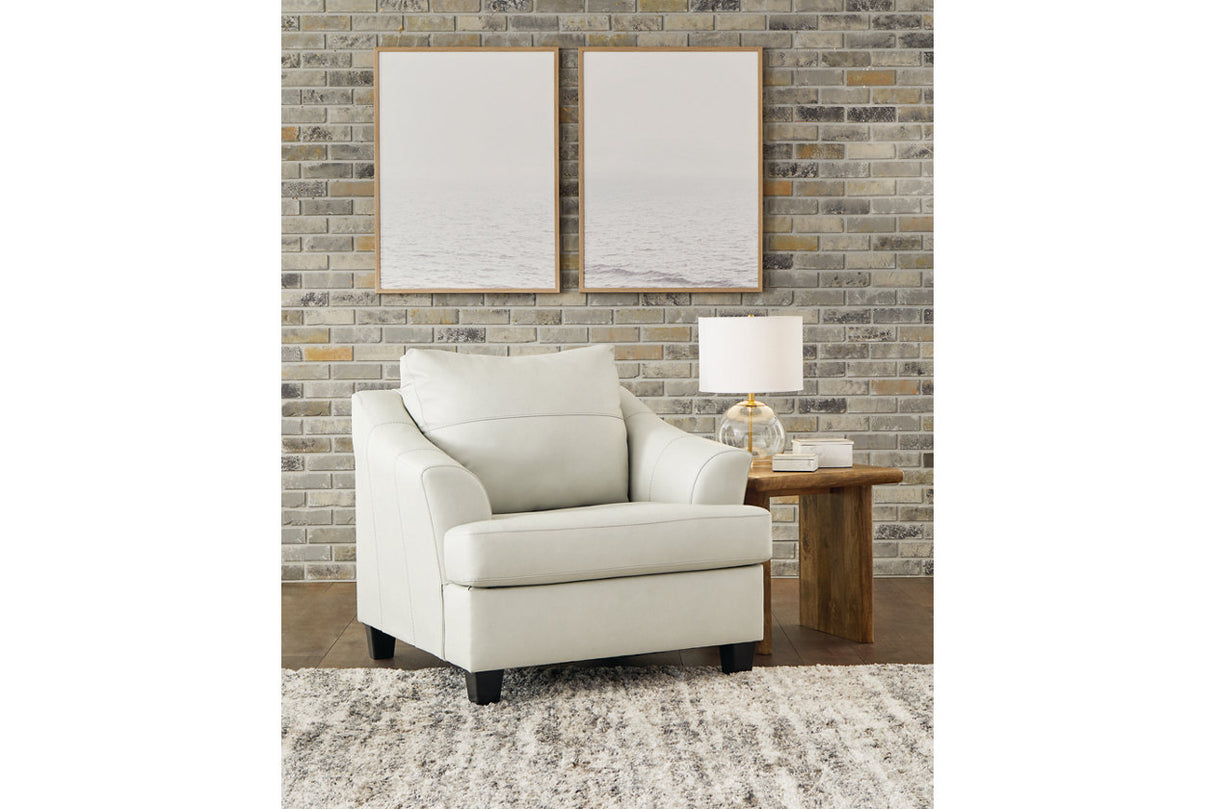 Genoa Coconut Oversized Chair and Ottoman -  Ashley - Luna Furniture