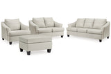 Genoa Coconut Sofa, Loveseat, Oversized Chair and Ottoman -  Ashley - Luna Furniture