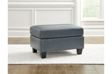 Genoa Steel Oversized Chair and Ottoman -  Ashley - Luna Furniture