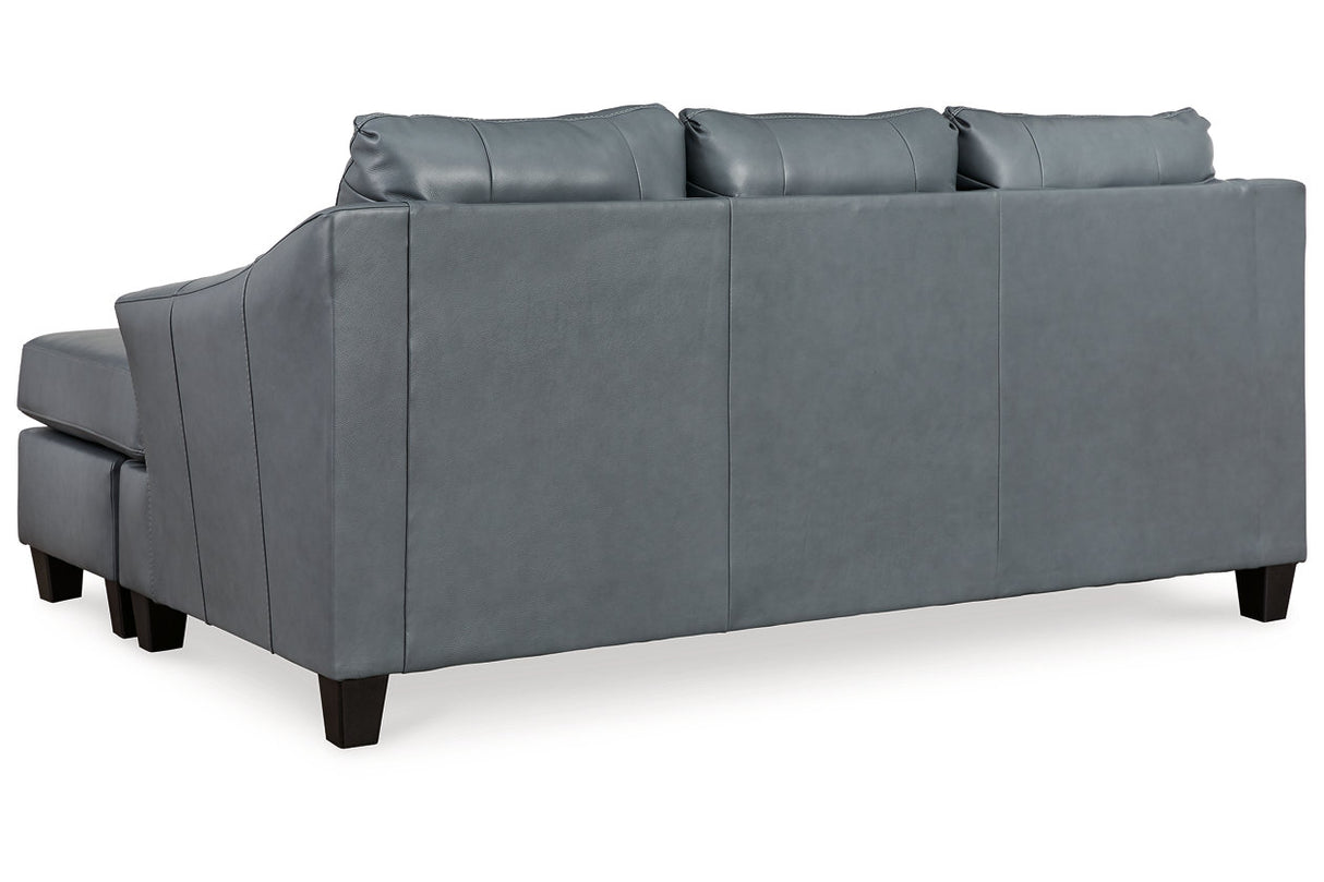 Genoa Steel Chaise Sofa and Oversized Chair -  Ashley - Luna Furniture