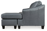 Genoa Steel Chaise Sofa and Oversized Chair -  Ashley - Luna Furniture