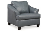 Genoa Steel Chaise Sofa and Oversized Chair -  Ashley - Luna Furniture