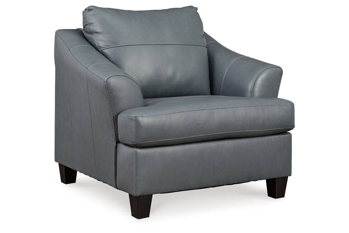 Genoa Steel Sofa, Loveseat, Oversized Chair and Ottoman -  Ashley - Luna Furniture