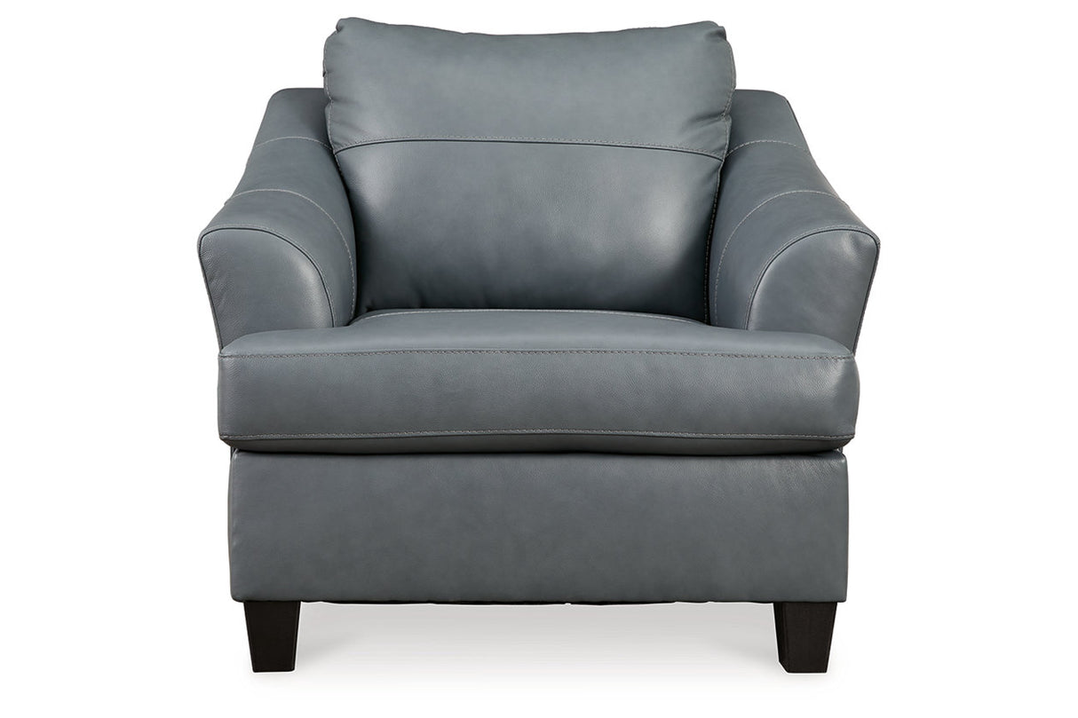 Genoa Steel Sofa, Loveseat, Oversized Chair and Ottoman -  Ashley - Luna Furniture