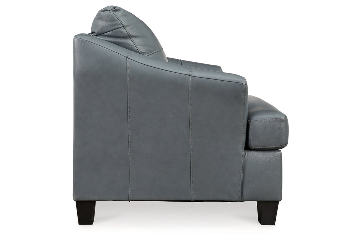 Genoa Steel Chaise Sofa and Oversized Chair -  Ashley - Luna Furniture