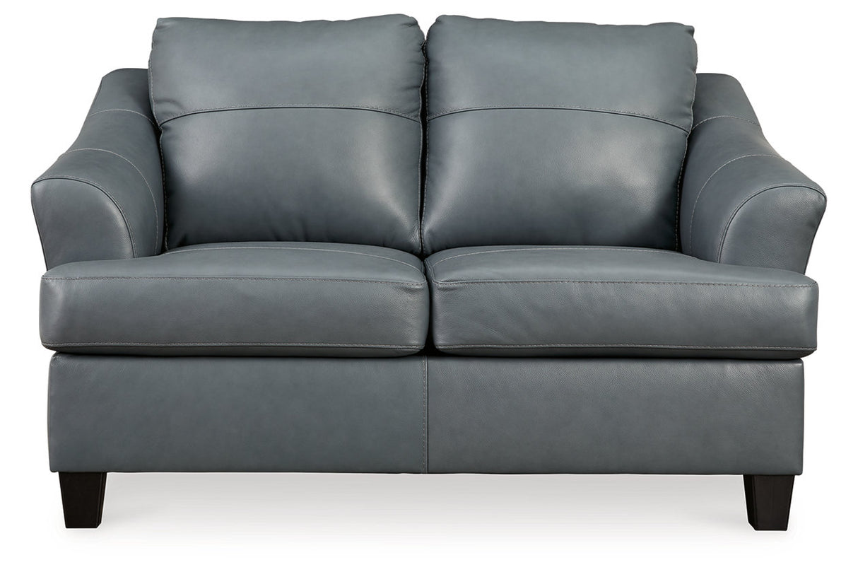 Genoa Steel Sofa, Loveseat, Oversized Chair and Ottoman -  Ashley - Luna Furniture