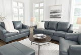 Genoa Steel Leather Living Room Set -  Ashley - Luna Furniture